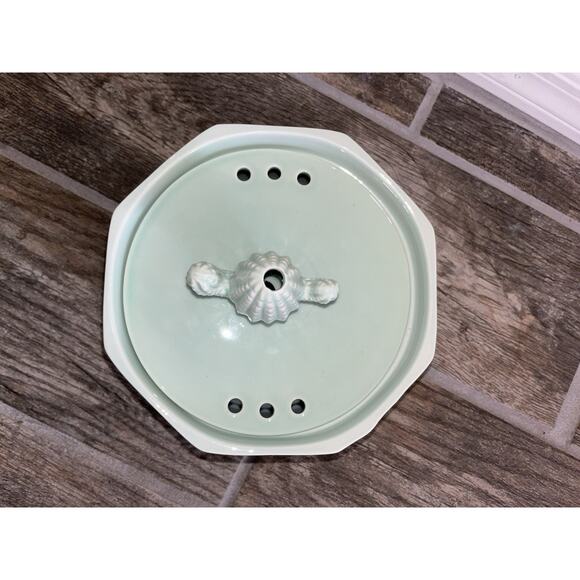 Cactus Ceramic Cat Water Fountain 1.5L USB Pump unfiltered Seafoam Green - Picture 2 of 4